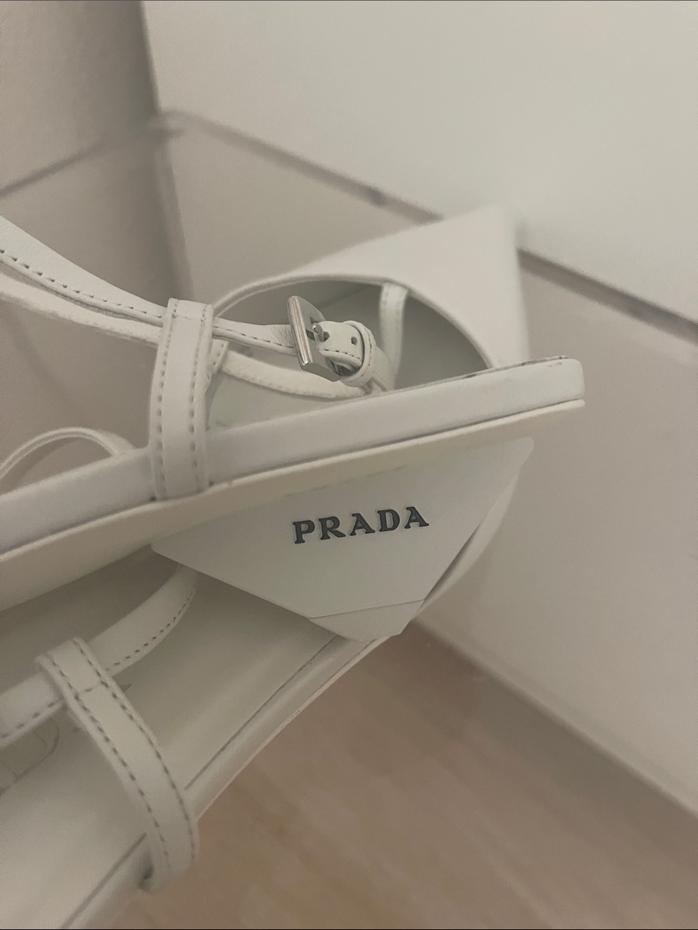 Prada white Modellerie kitten toe heel pump size 39 - Picture 5 of 9